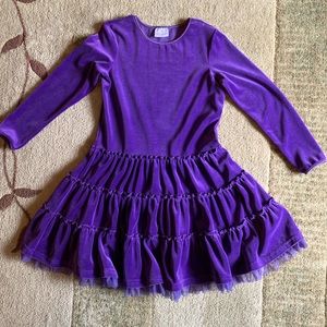 Hanna Anderson Velour Twirl Dress